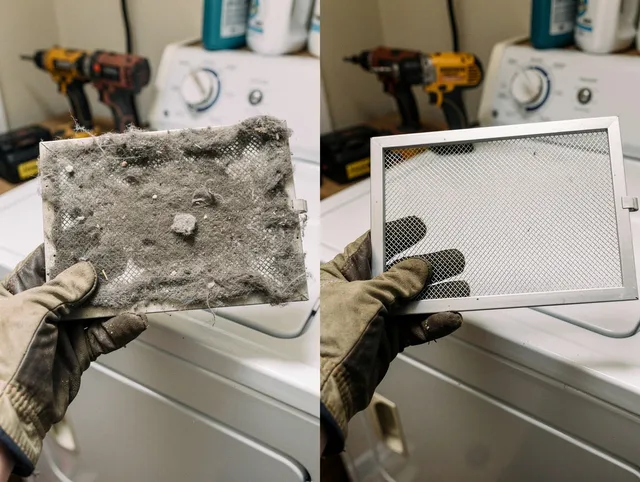 Professional lint trap cleaning by Pasadena Dryer Vent Cleaning in Pasadena