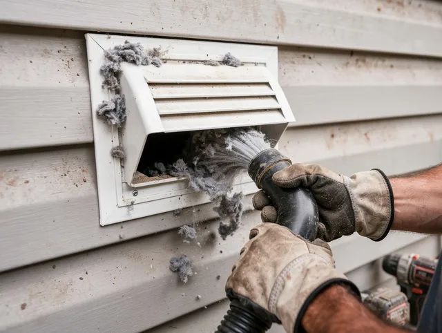 Professional dryer vent cleaning by Pasadena Dryer Vent Cleaning in Pasadena