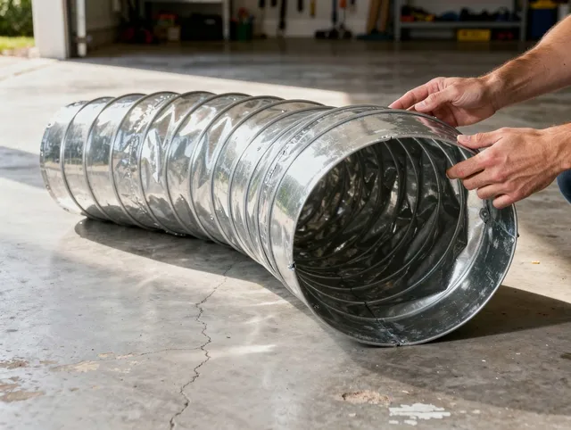 Pasadena Dryer Vent Cleaning specialist using advanced equipment for thorough duct cleaning in Pasadena