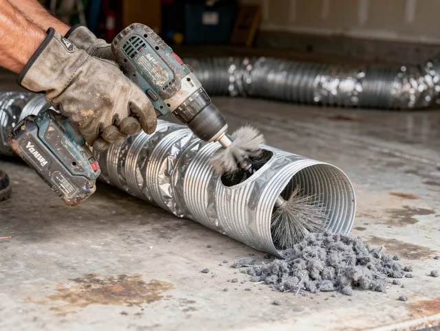 Professional duct cleaning by Pasadena Dryer Vent Cleaning in Pasadena