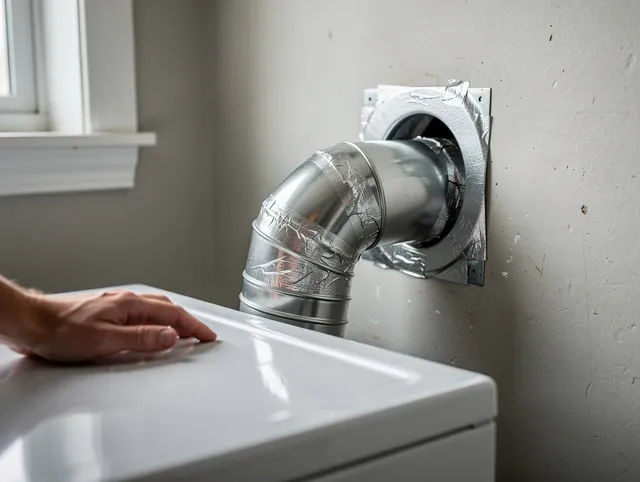 Pasadena Dryer Vent Cleaning expert performing professional dryer vent repair and installation in Pasadena